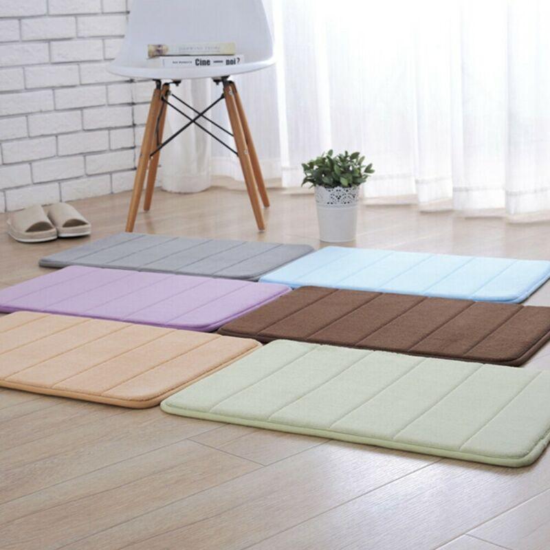 Hot Bath Mat Super Absorbent Bathroom Carpets Rugs Soft Memory Foam Floor Mat Bath Bathroom Bedroom Toilet Floor Shower Rug