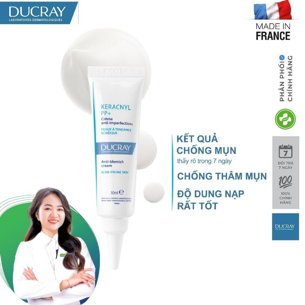 Kem làm giảm mụn, cân bằng dầu và mờ vết thâm Ducray Keracnyl PP+ 30ml