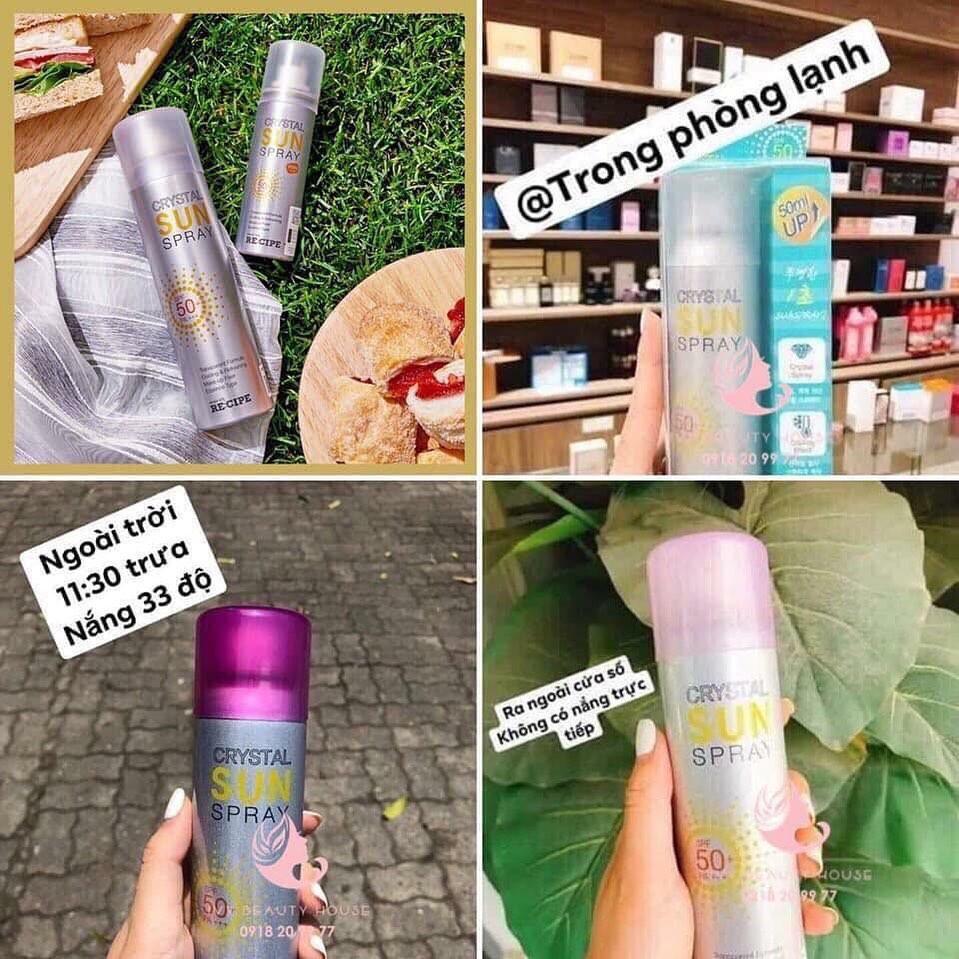 Xịt Chống Nắng Cảm Biến Nhiệt Sun Spray 150ml SPF50+ PA+++