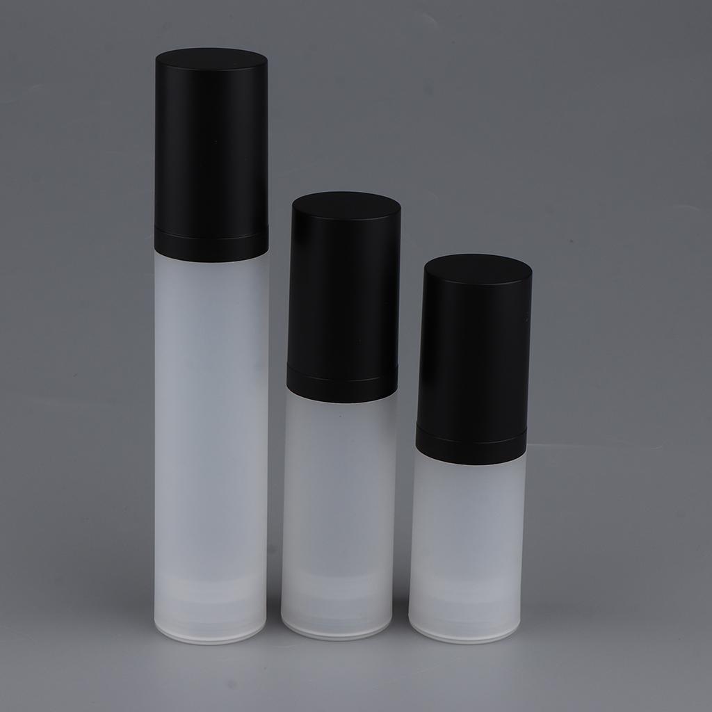 20ML 30ML 50ML Plastic Travel Empty Airless Pump Bottle Lotion Cosmetic Container for Bathroom Travel Hotel