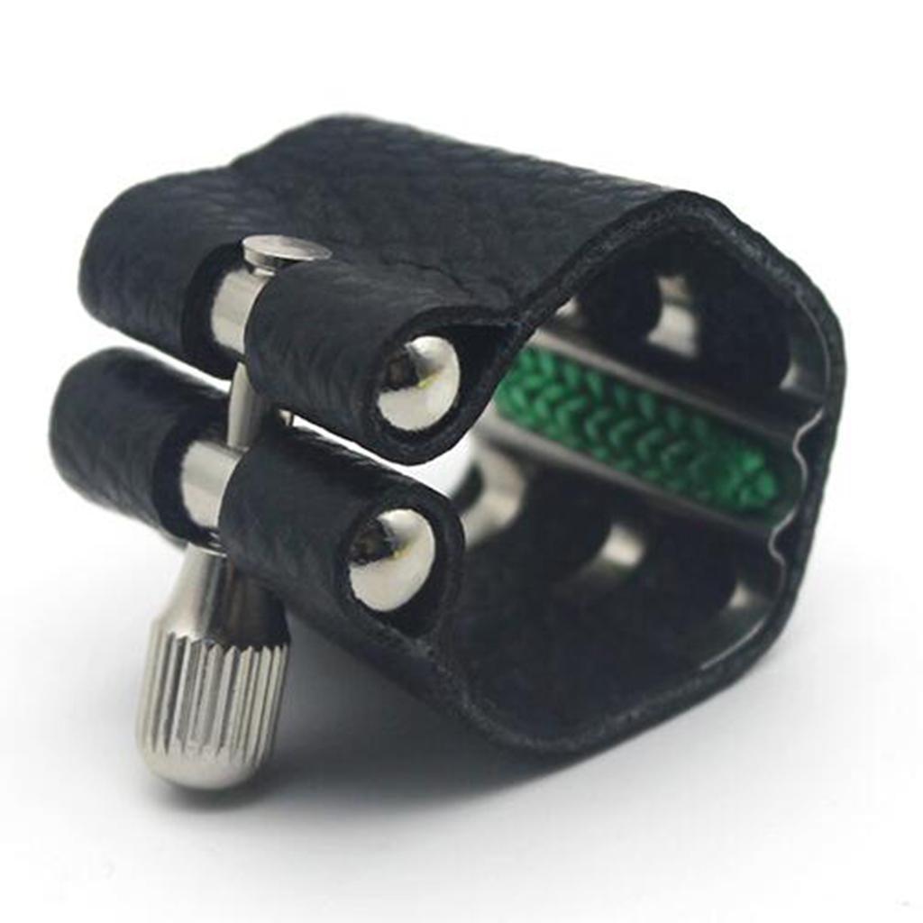 2 Pieces Alto Soprano Tenor Saxophone Mouthpiece Ligature Sax Accs