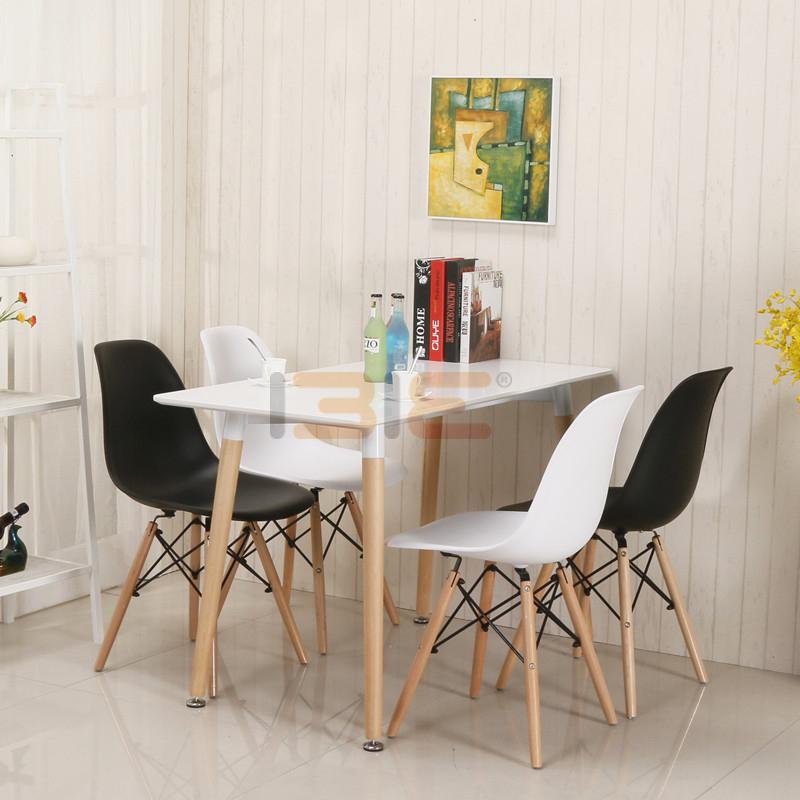 Ghế Eames chân gỗ đan IBIE nhiều tùy chọn