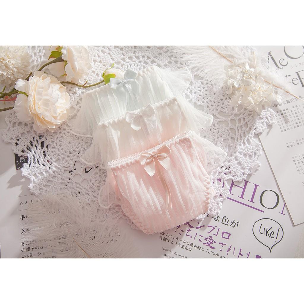 Quần Lót Nữ Cotton Tinh Khiết Phối Ren Xuất Đông Âu Hàng Loại Đẹp.
