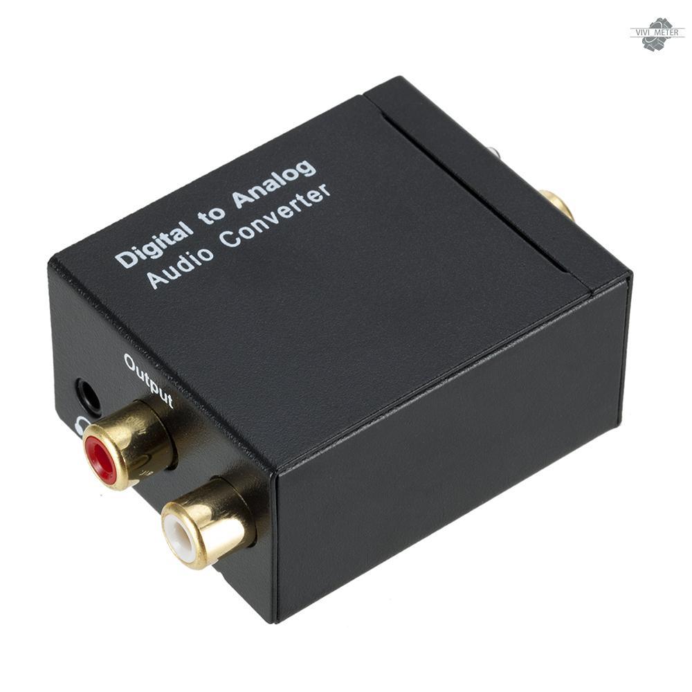 3.5mm Digital to Analog Audio Converter Optical Fiber Coaxial Signal to Analog Audio Adapter