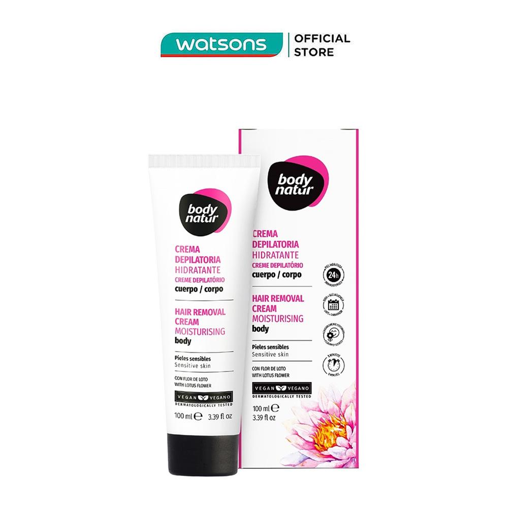 Kem Tẩy Lông Body Natur Hair Removal Cream Moisturising Body Sensitive Skin 100ml