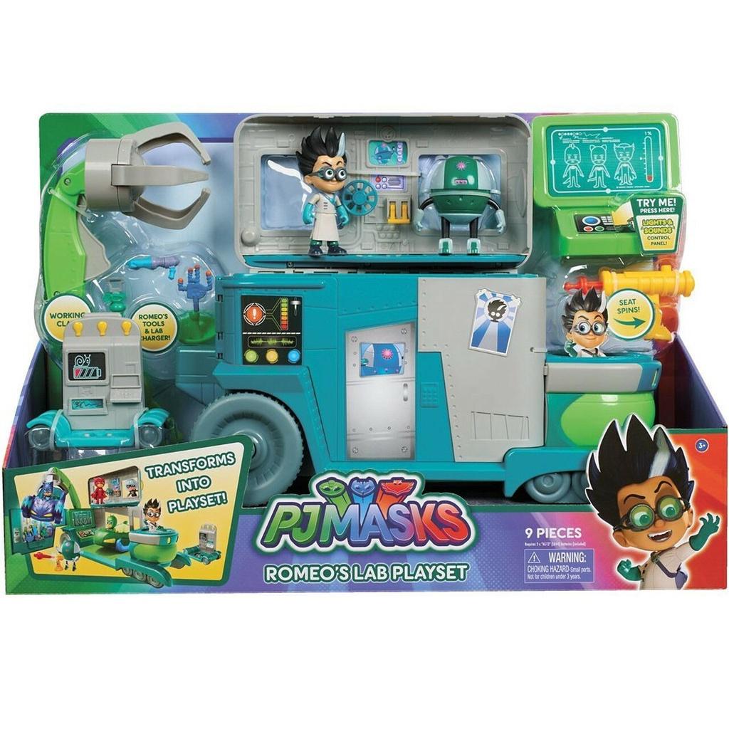 Đồ chơi mô hình xe PJ Masks Romeo's Lab Playset