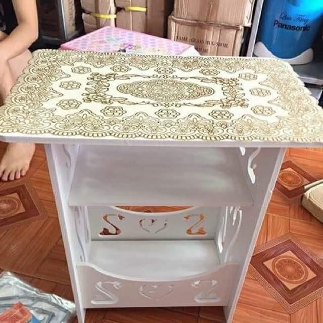 Kệ đầu giường họa tiết thiên nga