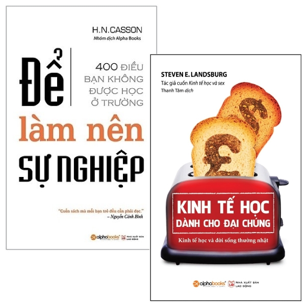 Combo Kinh Tế Học Dành Cho Đại Chúng + Để Làm Nên Sự Nghiệp