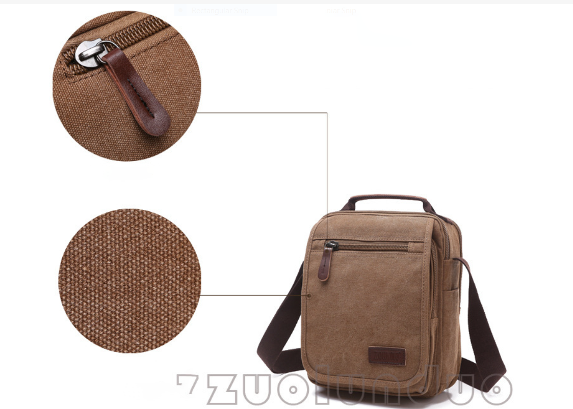 Túi đeo chéo đeo vai nam vải canvas cao cấp phong cách mới