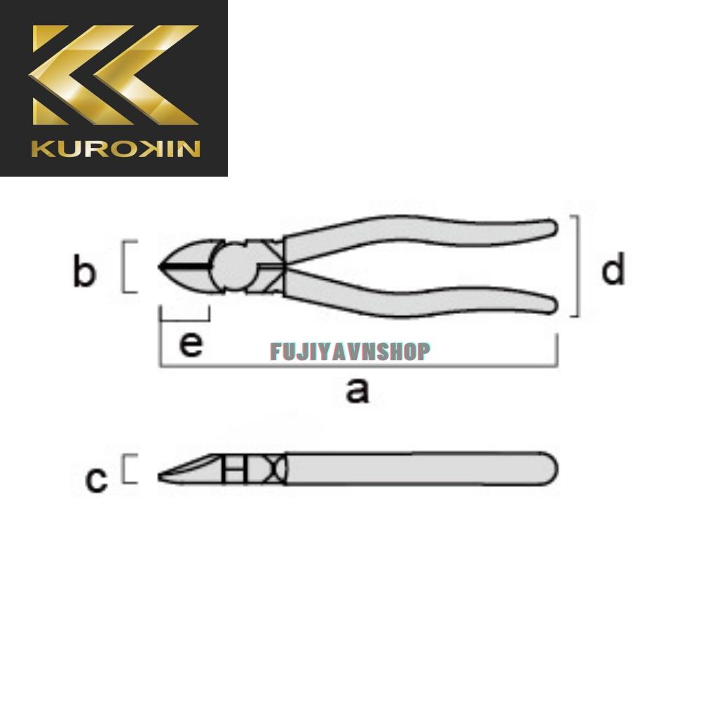 Kìm cắt tác động mạnh KUROKIN - FUJIYA 700N-200BG