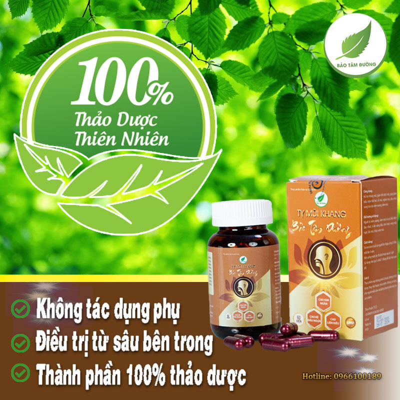 Tỵ mũi khang Bảo Tâm Đường, viên uống hỗ trợ giảm các chịu chứng do viêm xoang, viêm mũi