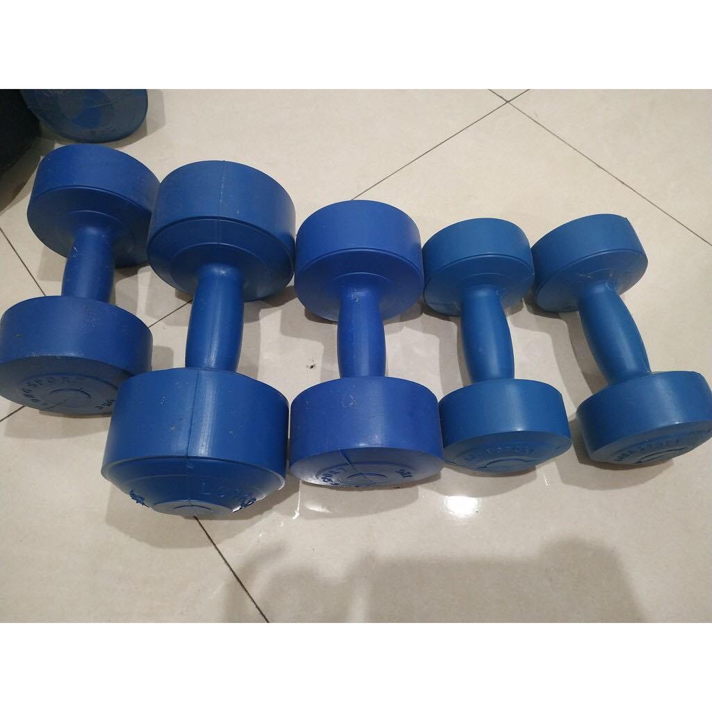 Vỏ tạ tay nhựa bát giác 3kg