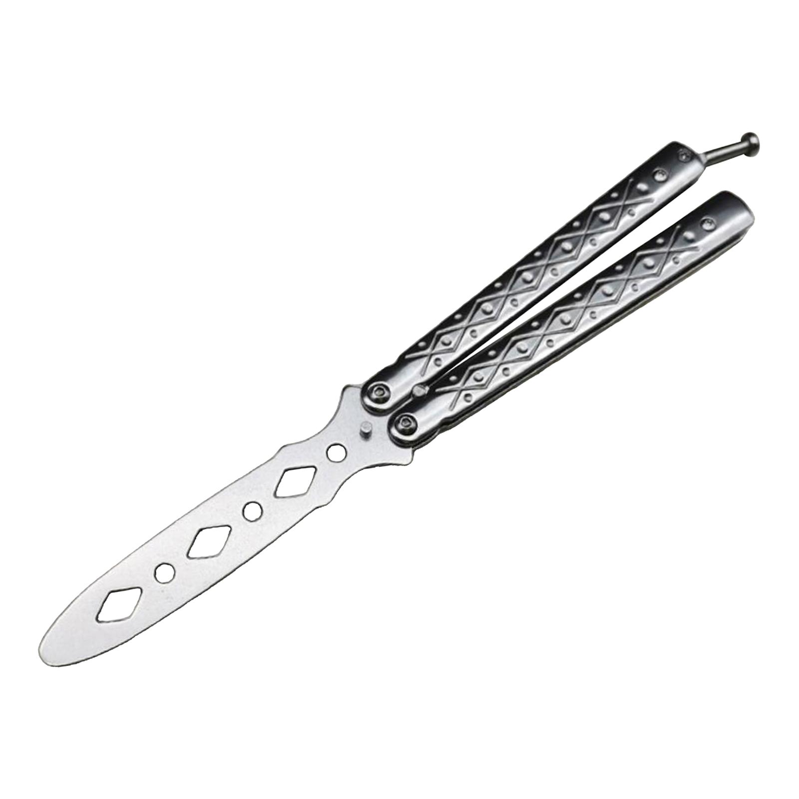 Set of 2 Butterfly Balisong Trainer Training Knife Tool Safe Use Gifts
