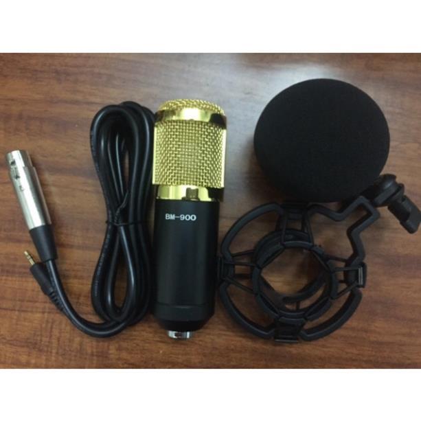 Micro thu âm bm900 MIC LIVE STREAM cho các sound card