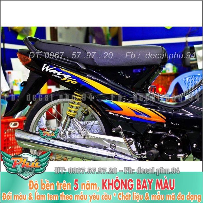 Tem rời Wave nhỏ đen vàng