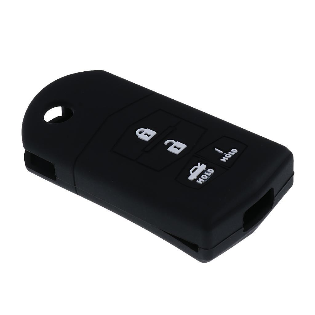 4 Buttons Car Remote Key Protective Silicone Case Cover For