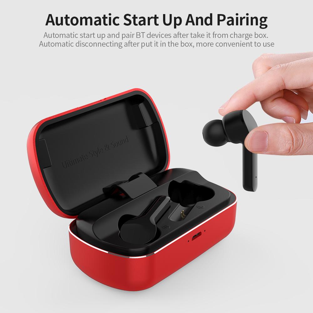 Tai nghe ZW-T17 không dây Âm thanh nổi bằng nhôm Tai nghe điều khiển cảm ứng cho Android / IOS