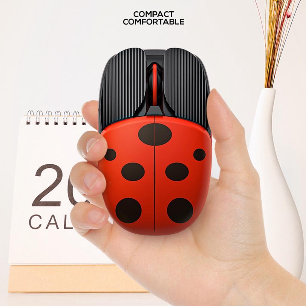 Chuột Không Dây Bluetooth A10 Chế Độ Kép Hoạt Hình Sáng Tạo Cho Văn Phòng