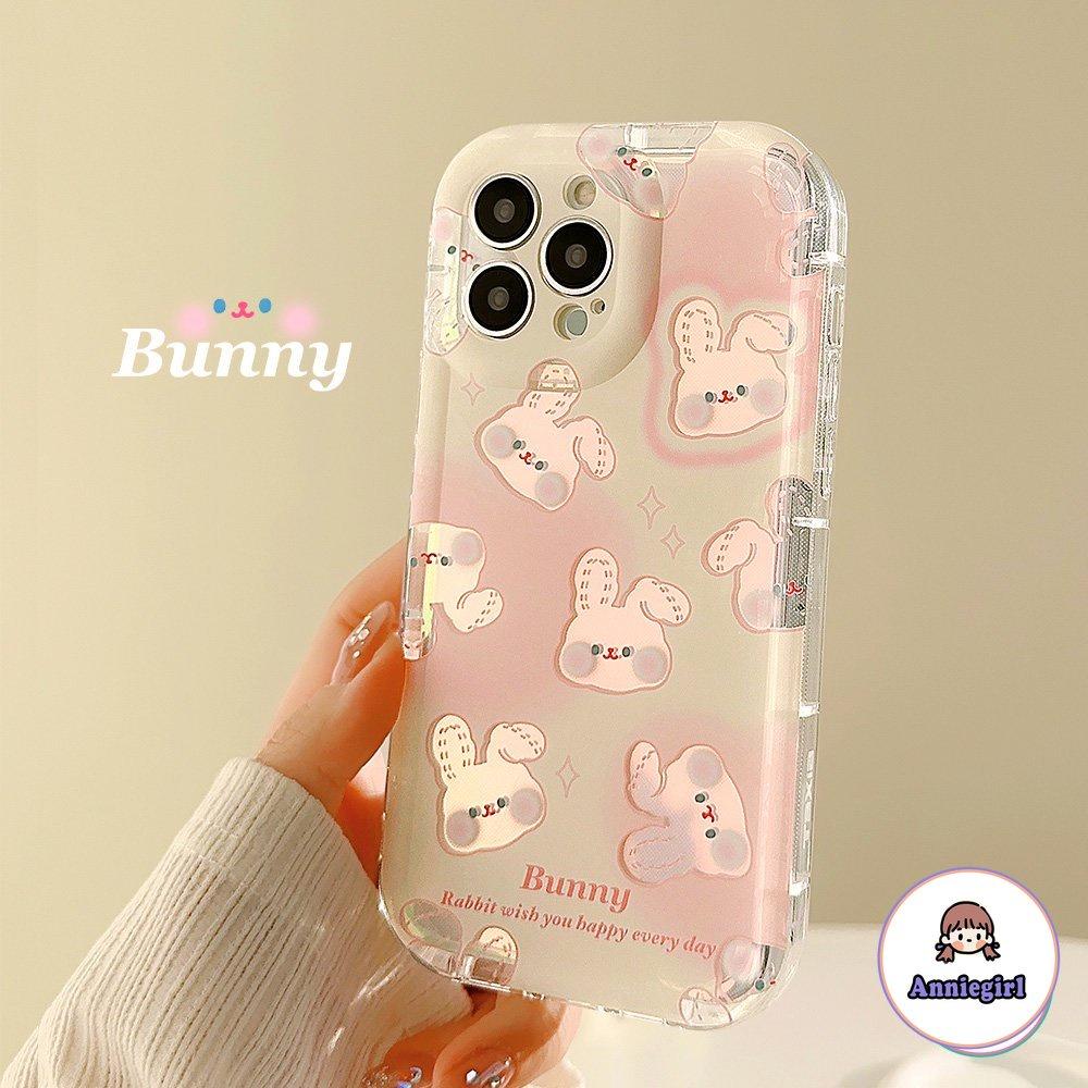 Ốp Điện Thoại TPU Mềm Màu Laser In Hình Thỏ Dễ Thương Cho IPhone 11 Casing 14 Pro Max Ip13 12 11 Pro Max 14 Pro Max