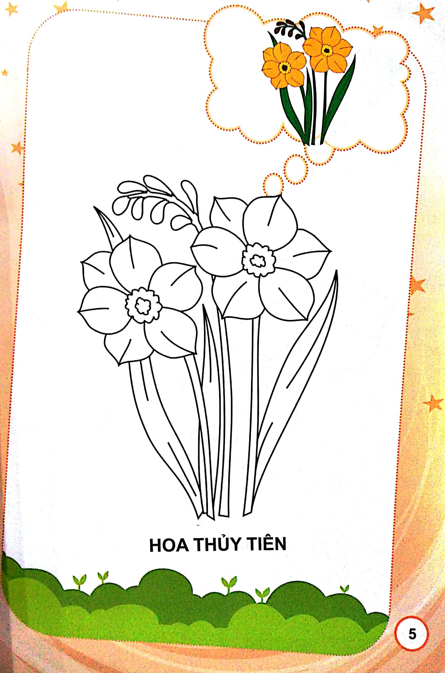 Bé Tập Tô Màu - Hoa