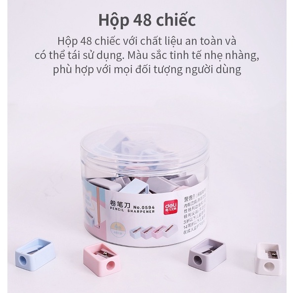 Gọt bút chì mini Deli - Màu ngẫu nhiên - E0594