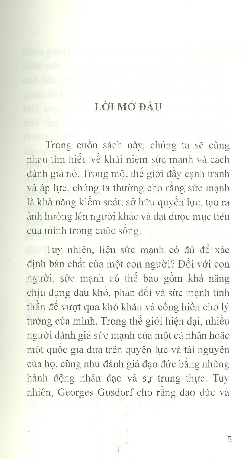 ĐẠO ĐỨC HỌC CỦA SỨC MẠNH – G. Gusdorf – dịch giả Nguyễn Thị Hồng Nhung – Trường Phương Books
