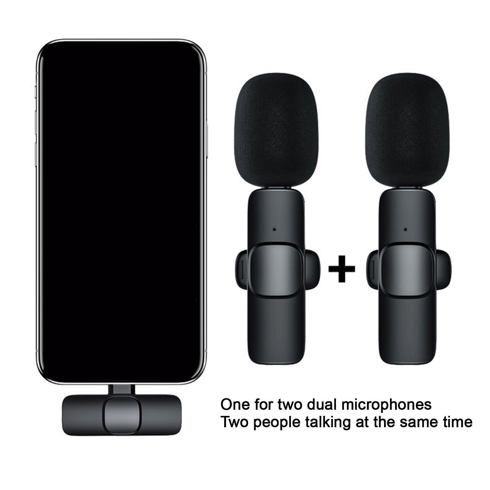 Wireless Lavalier Microphone for Smartphone Tablets Livestreaming