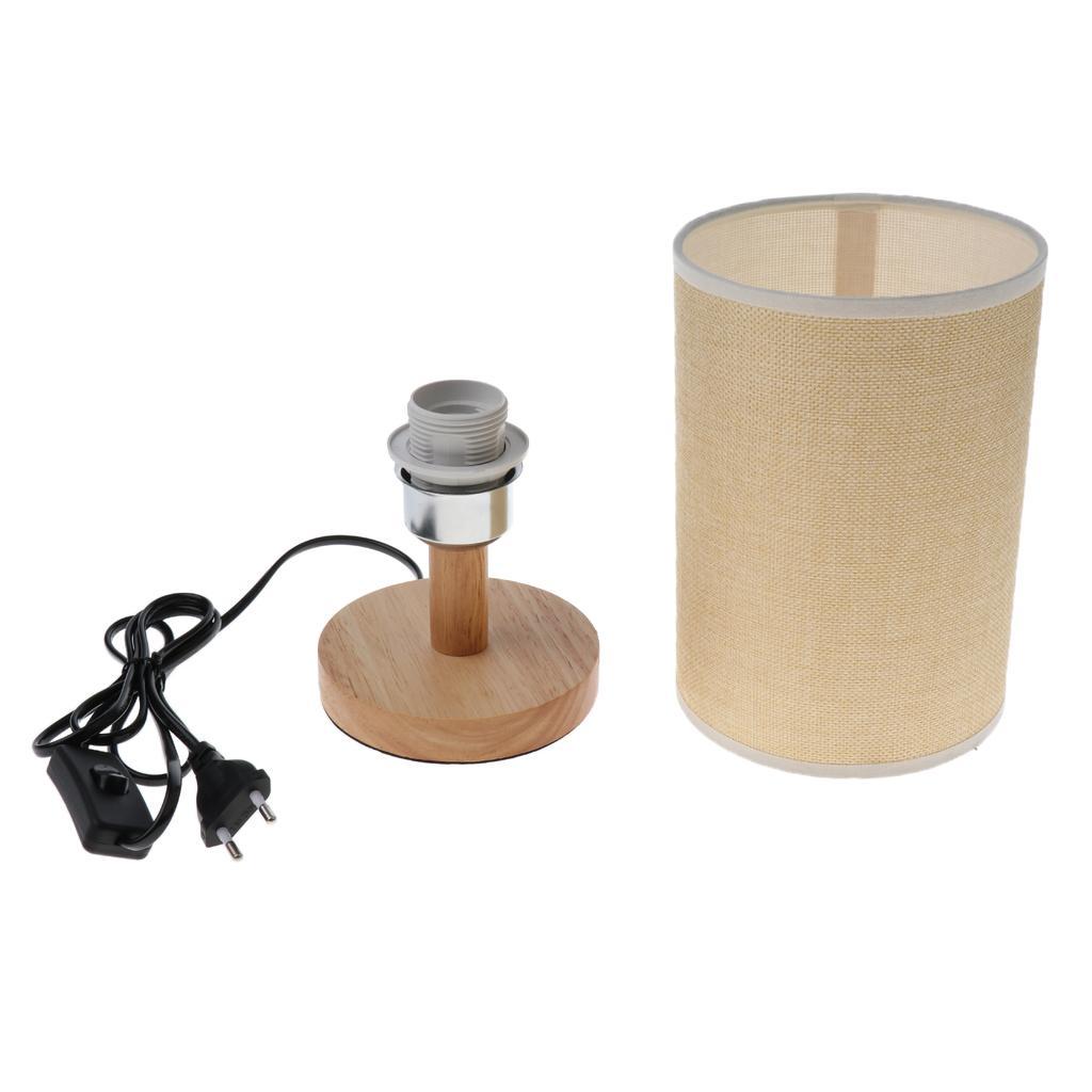 EU Standard Fabric Lampshade Table Lamp Shade Bedside Light Shade E27