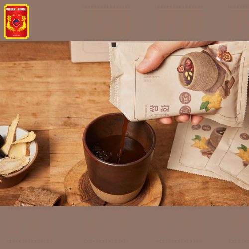 [VSM] Trà Thảo Mộc Ssanghwacha Nguyên Chất Ginseng House - Herb Tonic Tea - Hộp 5 gói