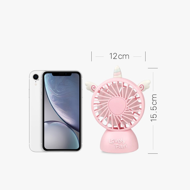 Quạt mini cầm tay 7 cánh LOVELY (giao màu ngẫu nhiên)