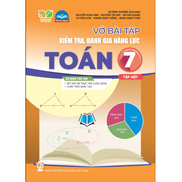 Sách - Vở bài tập kiểm tra, đánh giá năng lực Toán 7 -Tập 1.2  SGK Kết nối , Chân Trời