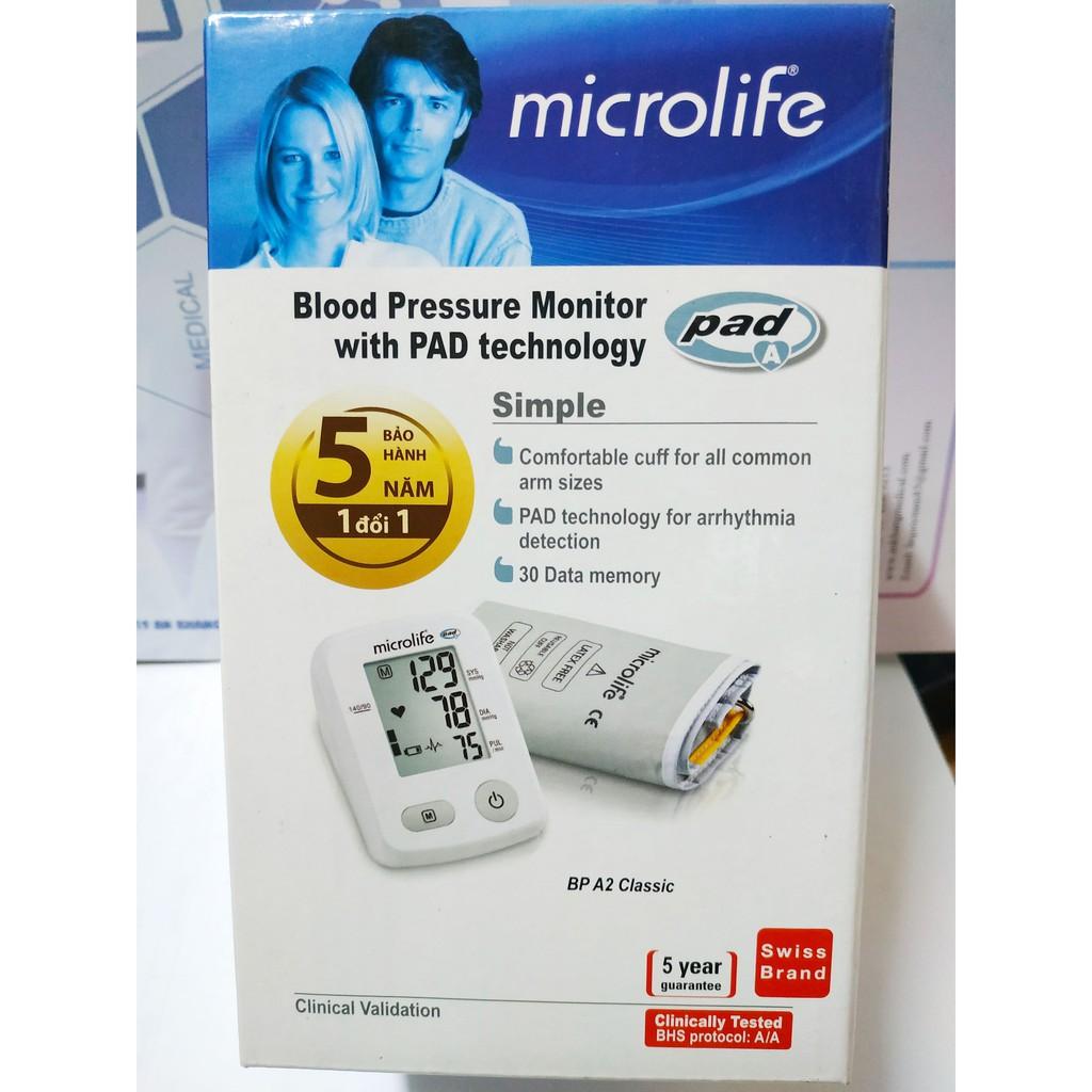 Máy Đo Huyết Áp Bắp Tay Chính Hãng Microlife BP A2 Clasic, Bảo hành 5 năm