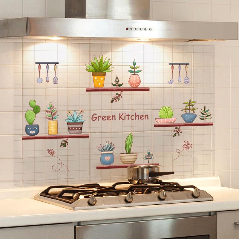 Miếng Dán Tường Trong Suốt Chống Dầu Chống Nước Chịu Nhiệt Độ Cao Cho Nhà Bếp