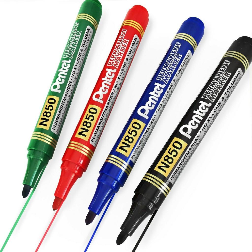 Bút Dạ Dầu Pentel N850 | Mực Nhanh Khô Không Nhòe Khi Thấm Nước | Viết Được Trên Nhiều Chất Liệu | Permanent Marker