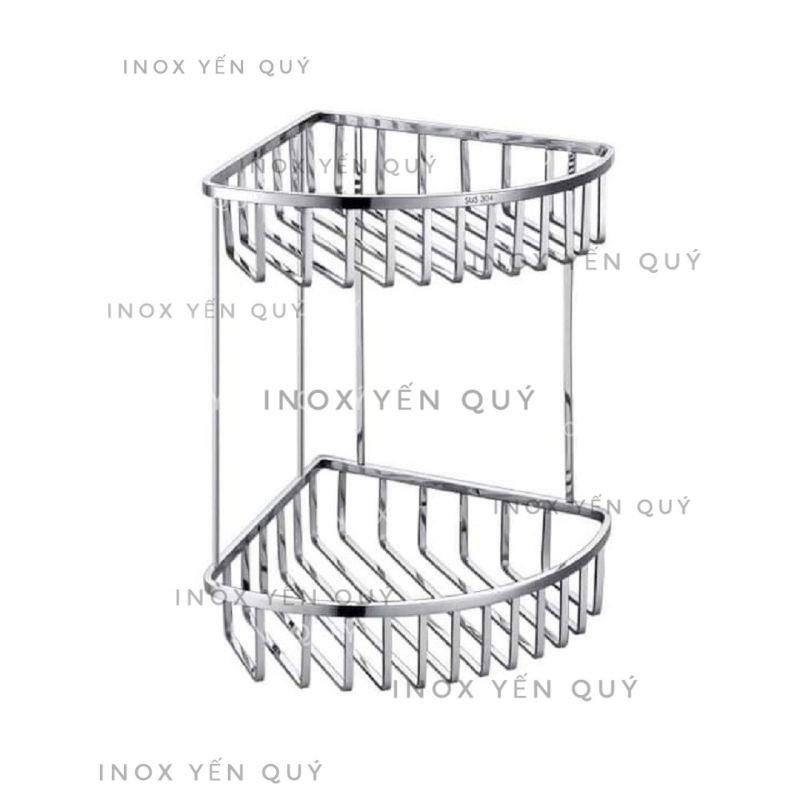 KỆ GÓC INOX 2 TẦNG INOX 304