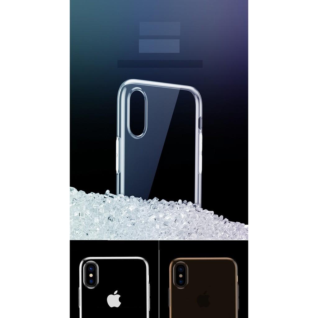 Ốp lưng iPhone XR/ XS Max trong suốt Silicone Simplicity hãng Baseus