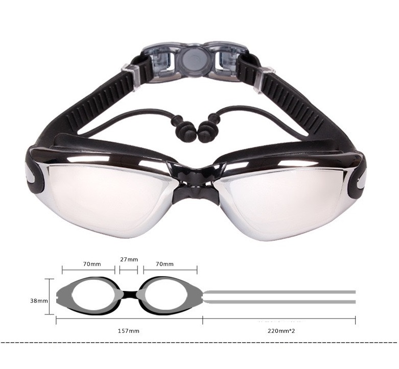 Kính Bơi và Nút Tai Chống Nước Chống Sương Mù xịn sò swim swiming, đồ bơi, quần áo bơi swimming goggles glass