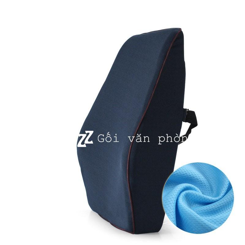 Gối Tựa Lưng Ghế Văn Phòng, Ô Tô Cao Su Non ZURI PILLOW - BL200 Chống Đau Mỏi Lưng, Đau Cột Sống