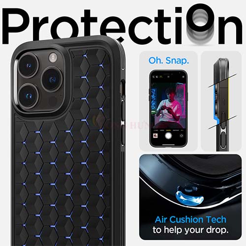 Ốp lưng chống sốc Spigen Cryo Armor iP 14/14 Plus/14 Pro/14 Pro Max - Hàng chính hãng