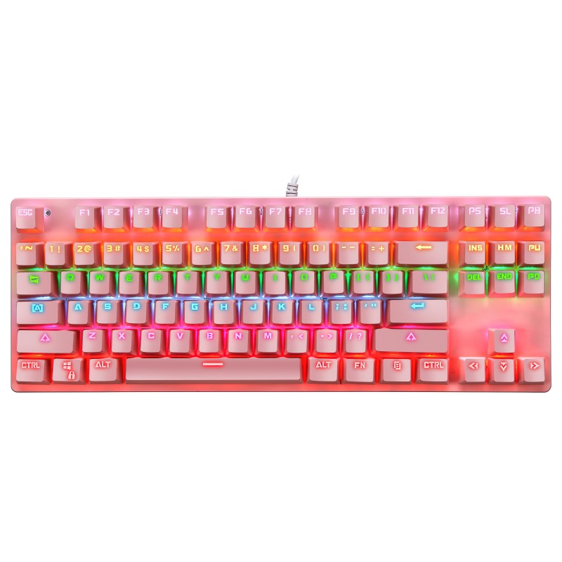 Bàn Phím Cơ Gaming KB70 Pink nhỏ gọn