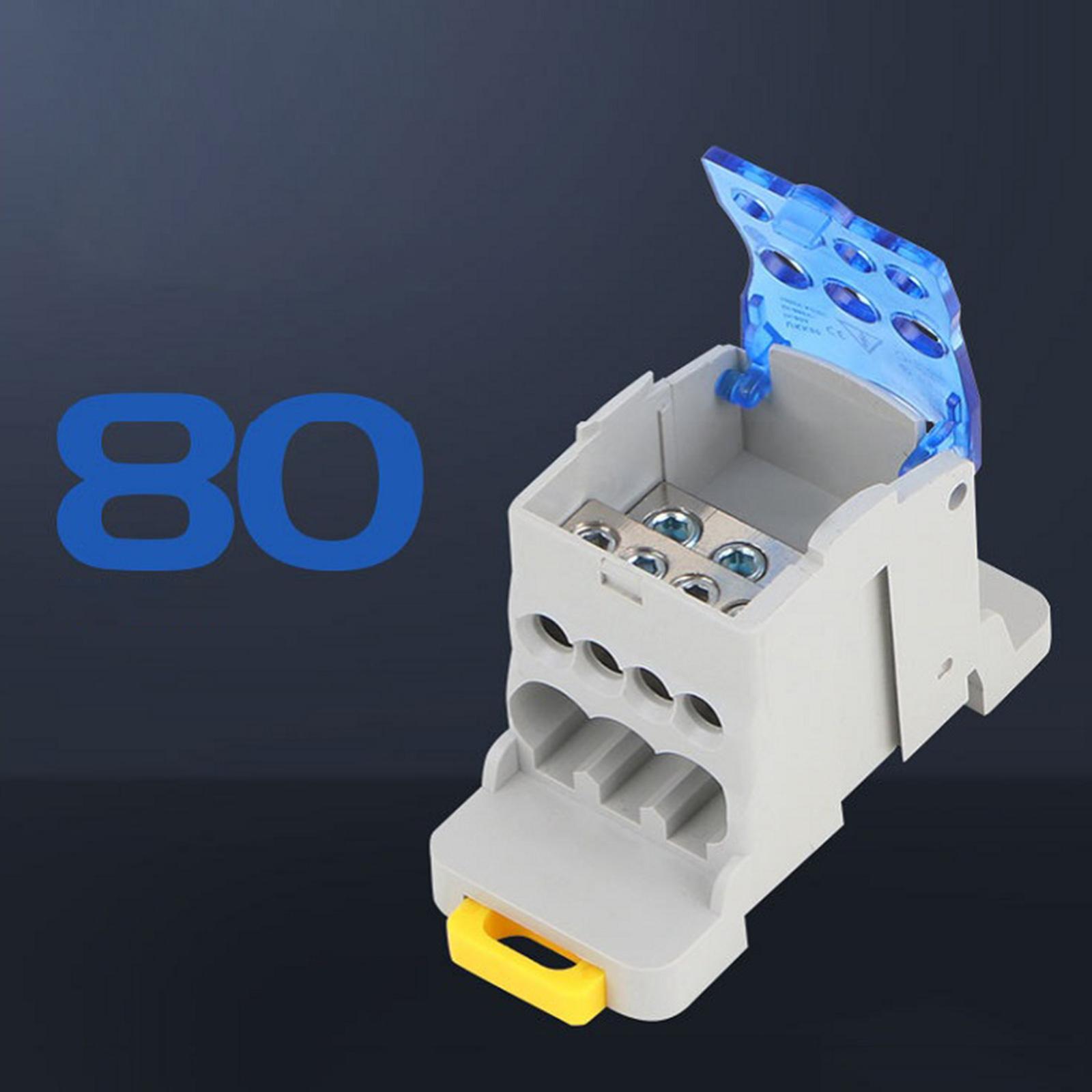 Din Rail Terminal Case Block Distribution Box, Electrical Junction Box for Power Distribution Cabinets