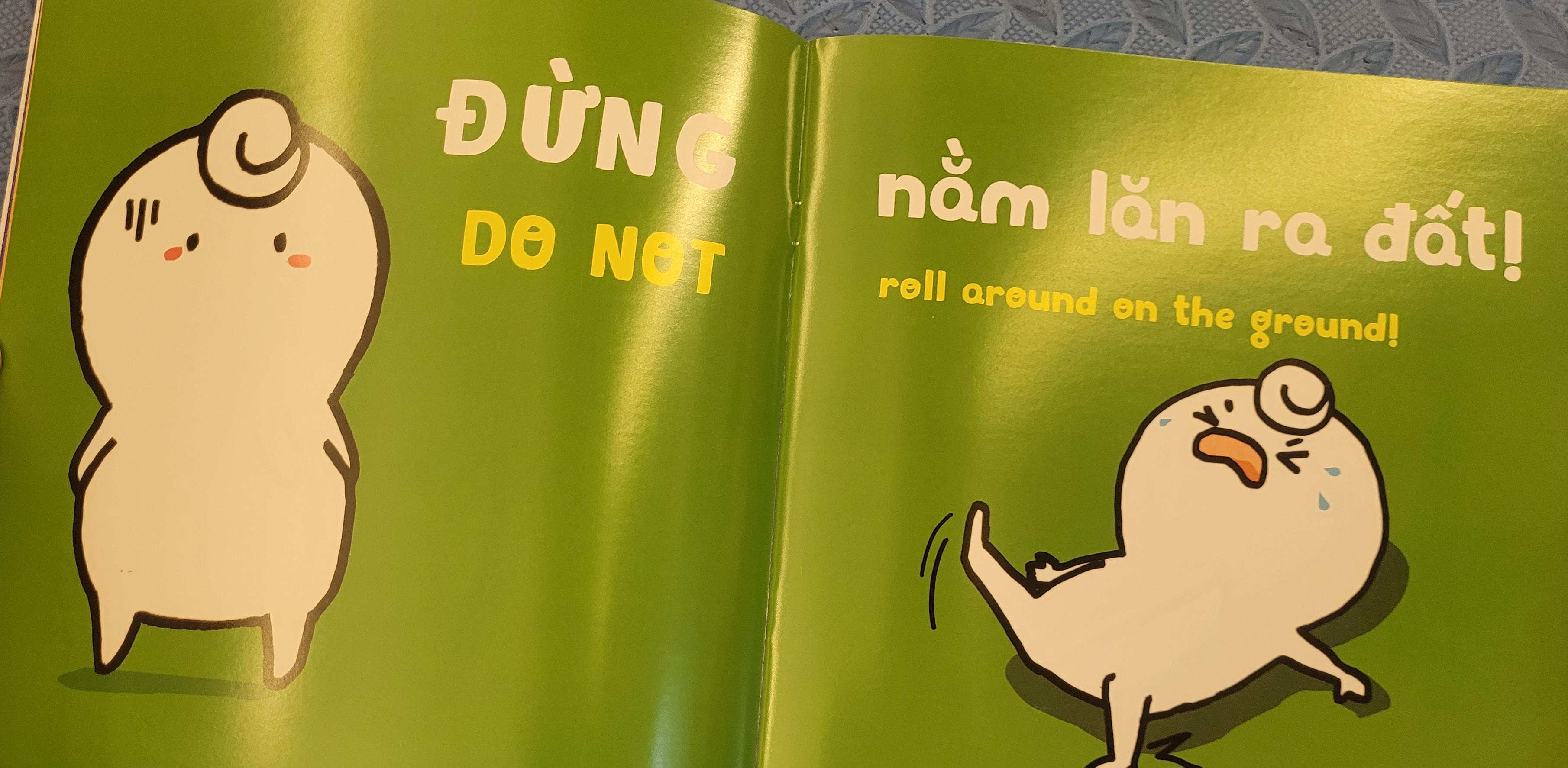 Sách Ehon Miu Bé Nhỏ Phần 1 Song Ngữ - Đừng Ăn Vạ Nhé