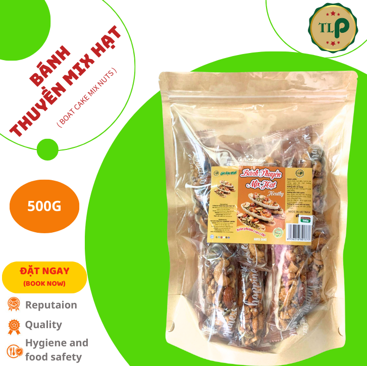 BÁNH THUYỀN MIX HẠT TÂN LỘC PHÁT BỊCH 500G