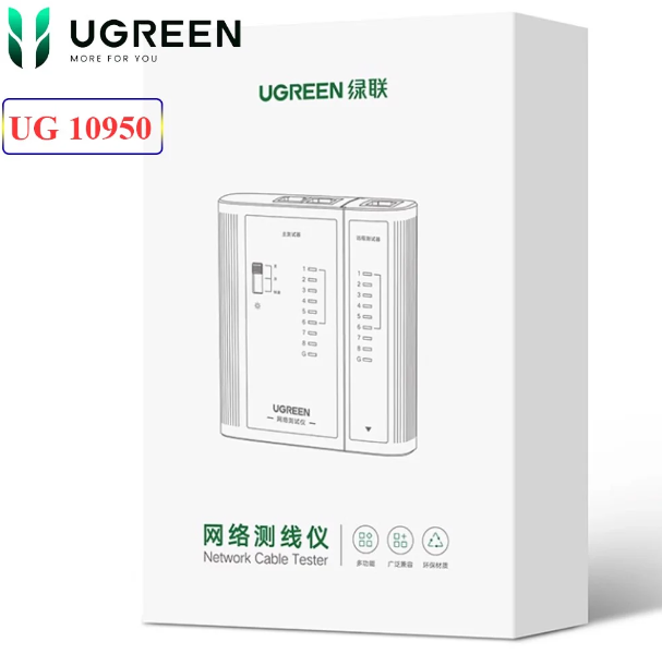 Bộ test mạng RJ45-RJ11 Ugreen 10950 cao cấp - Hàng chính hãng