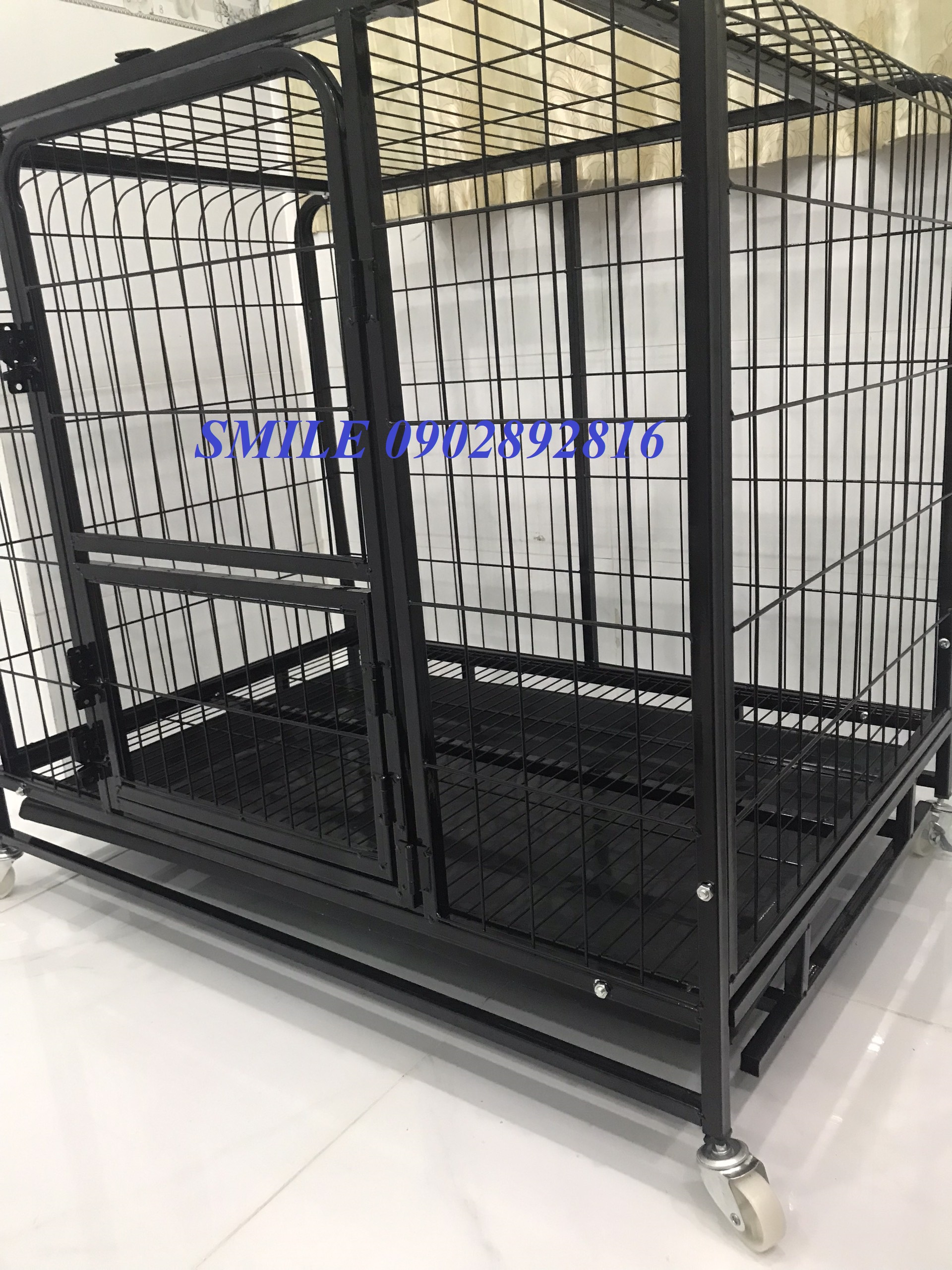 CHUỒNG NAN ỐNG SIÊU DÀY SIZE LỚN DÀNH CHO CHÓ LỚN SIZE 90x64x82cm