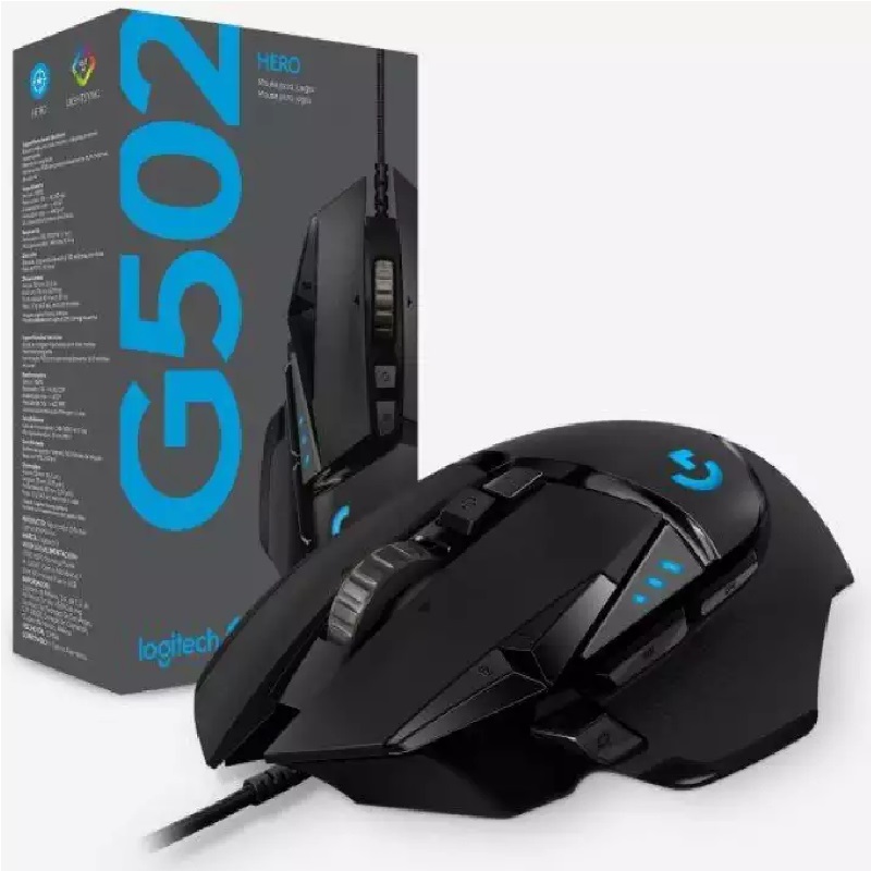 Chuột chơi game có dây Logitech G502 Hero - Hàng Chính Hãng