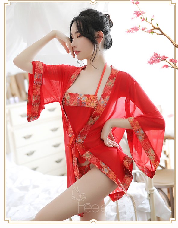 Choàng ngủ kèm bộ yếm cosplay cổ trang gợi cảm TK1986