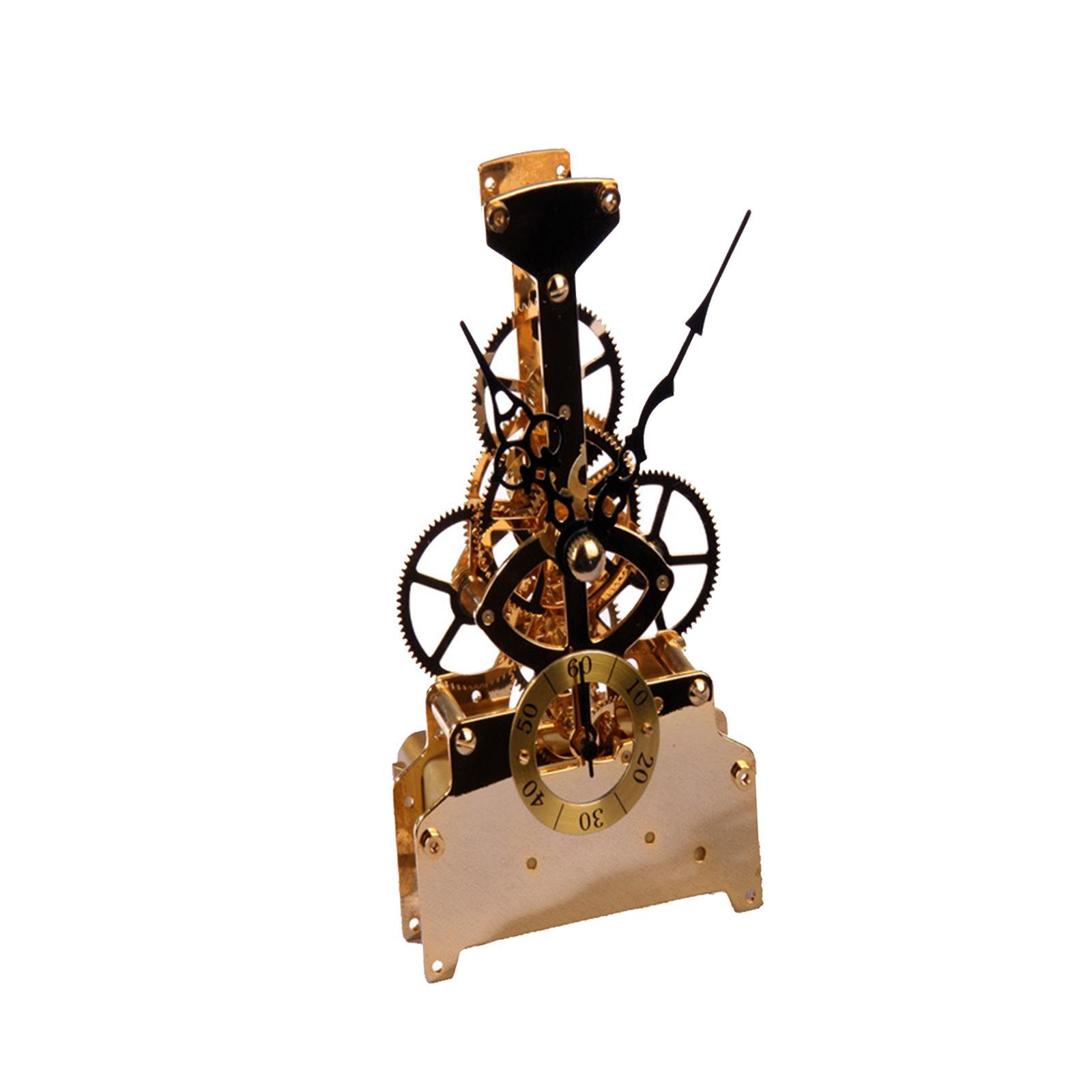 Old Fashioned Clock Movement Long Shaft Perspective Movement Copper Movement