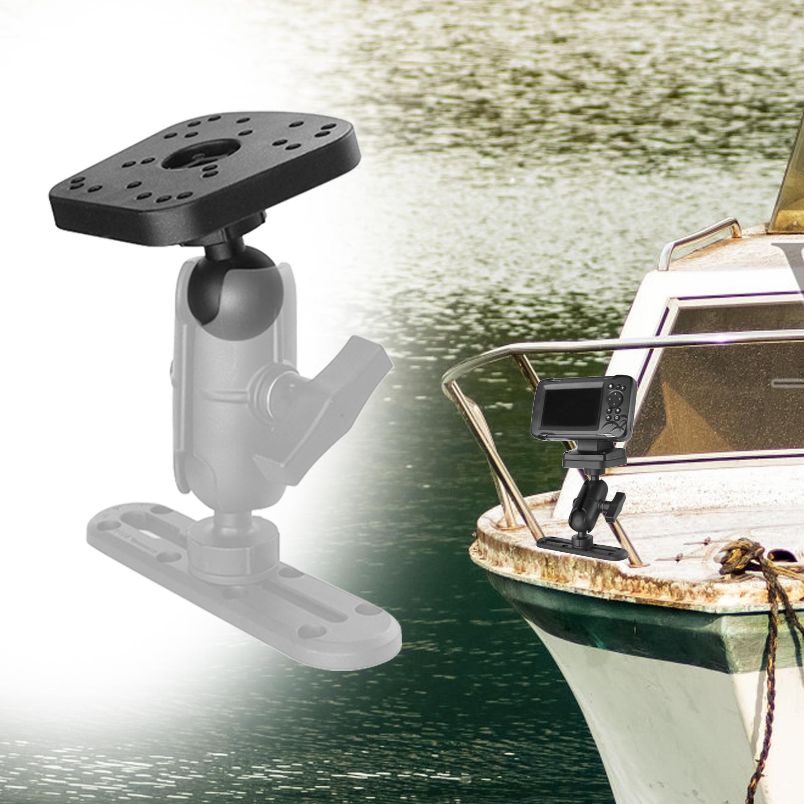 Fish Finders Mount Plate 360 Degree Swivel Canoe Marine Kayak Mounting Plate