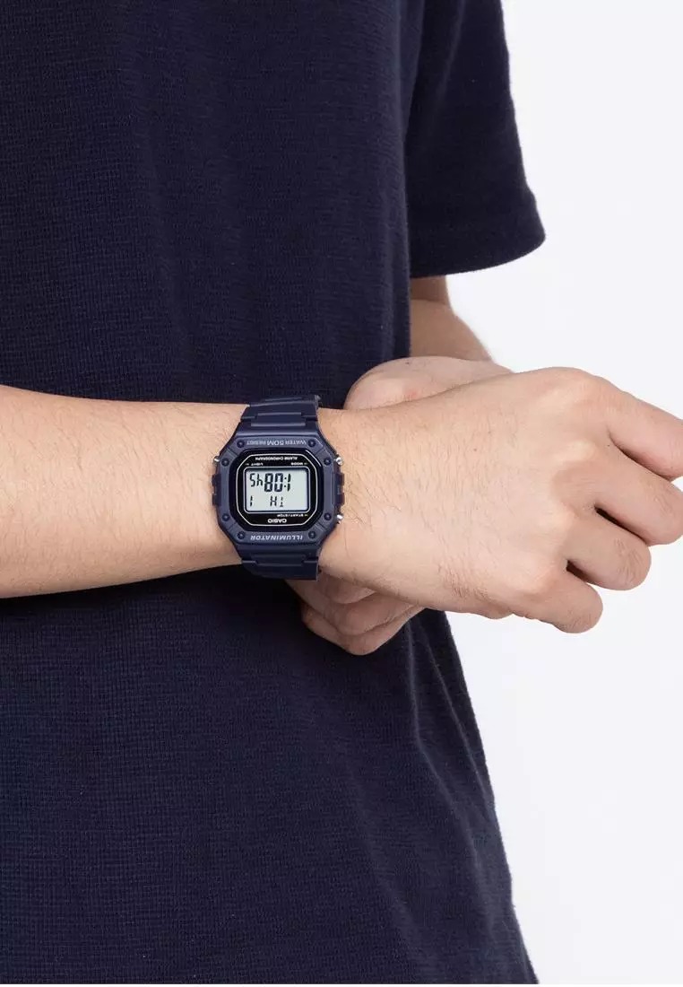 Đồng Hồ Nam Dây Nhựa Casio Standard W-218H-2AVDF Chính Hãng - W-218H-2A